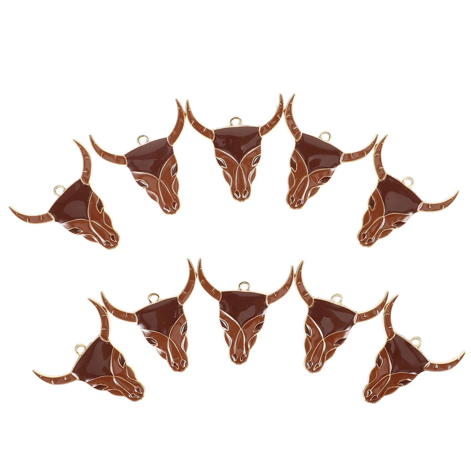 

10 Pcs Cow Head Charms for Earrings Charms For Earrings Necklace DIY Jewelry Accessories Bulk Parts