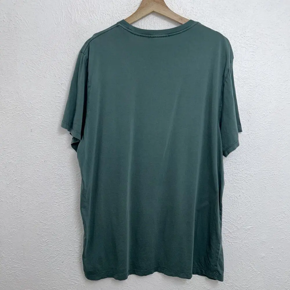 Marine Layer Signature Crewneck Tee Green T-Shirt Short Sleeve Size XL