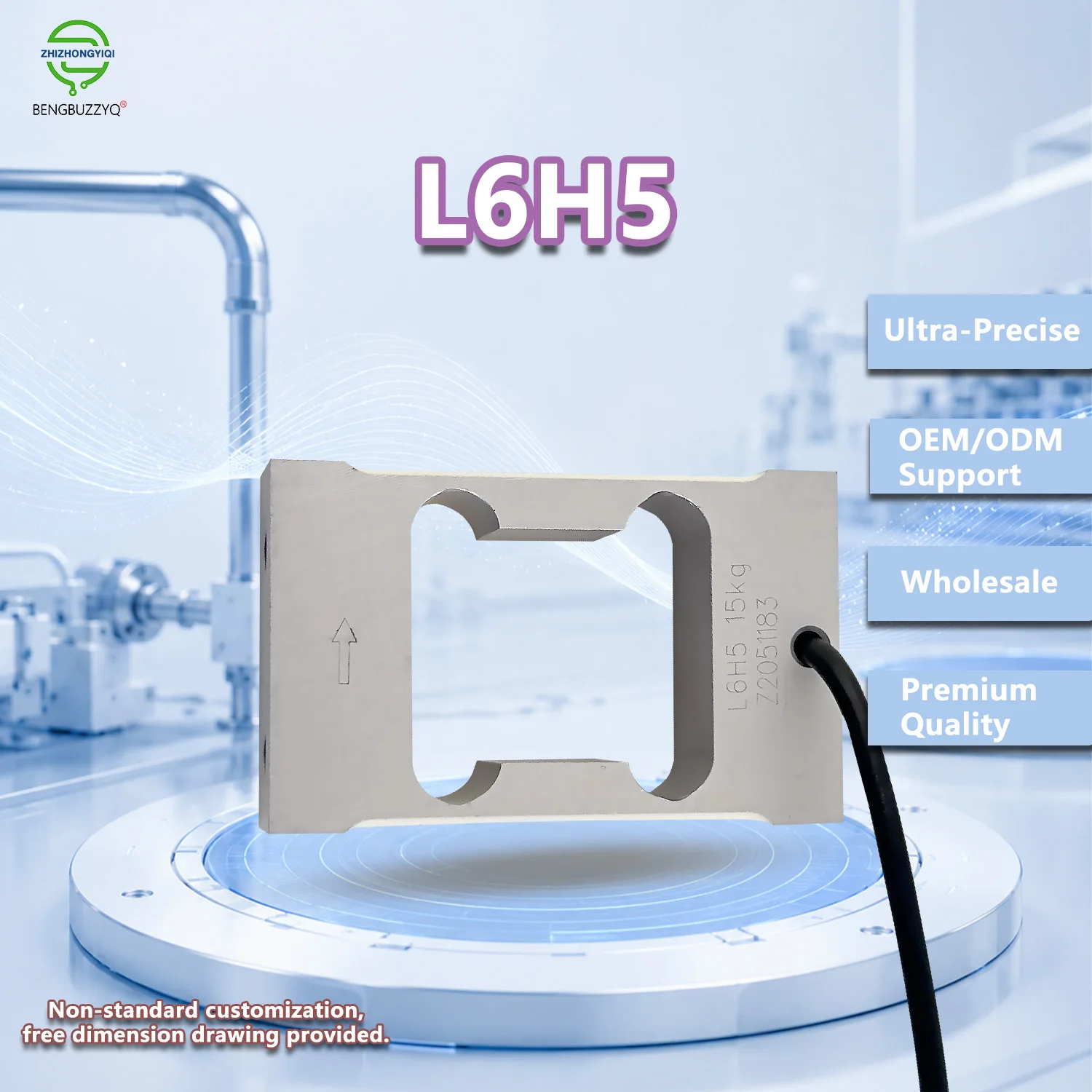 L6H5 Precision Force Sensor for High-Accuracy Weighing, Multiple Sizes for Various Load Requirements, Reliable for Industrial