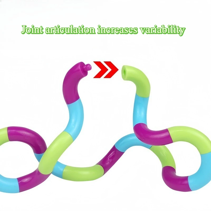 1pcs Temperature-changing Deformable Rope Multi-color Anti Stress Deformation Rope Knot Pressure Stress Relief Toys Gifts image 6