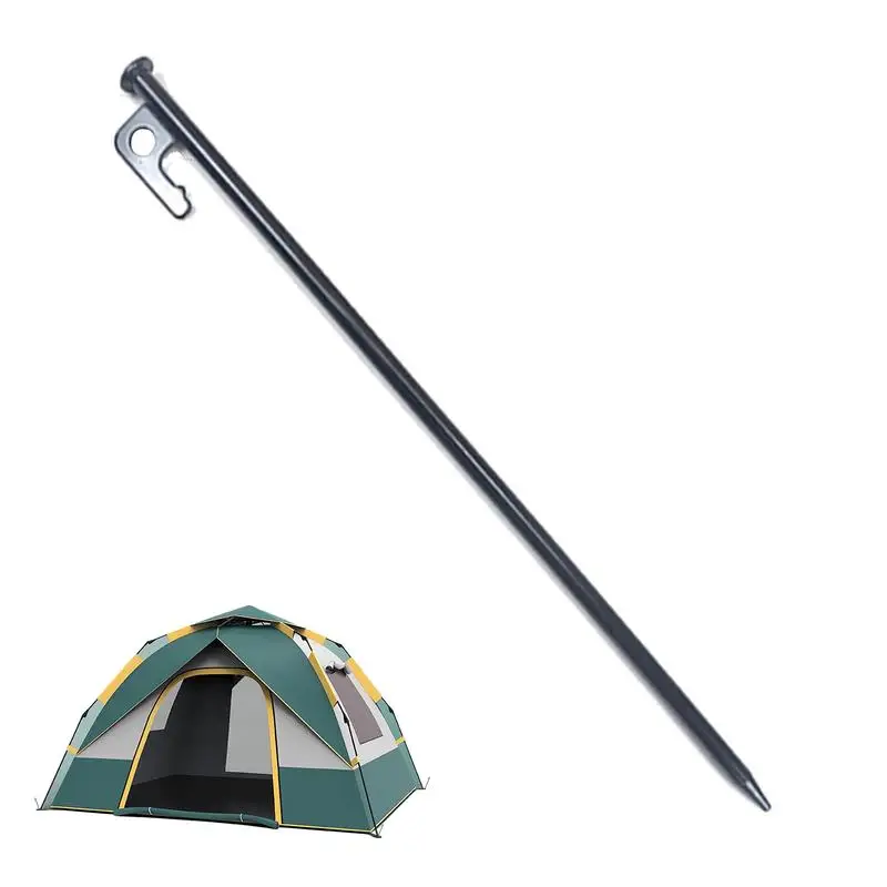 Metal Stakes For Ground Portable Camping Tent Stakes Forged Steel Tent Stakes Durable Lawn Stakes Tent Spikes Yard Stakes For