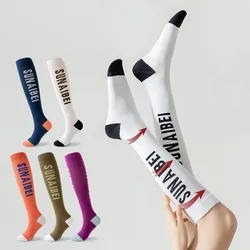 Professional Running Socks Nylon Breathable Compression Long Socks Stockings Women Fitness Gym Yoga Cycling Outdoor Sports Socks