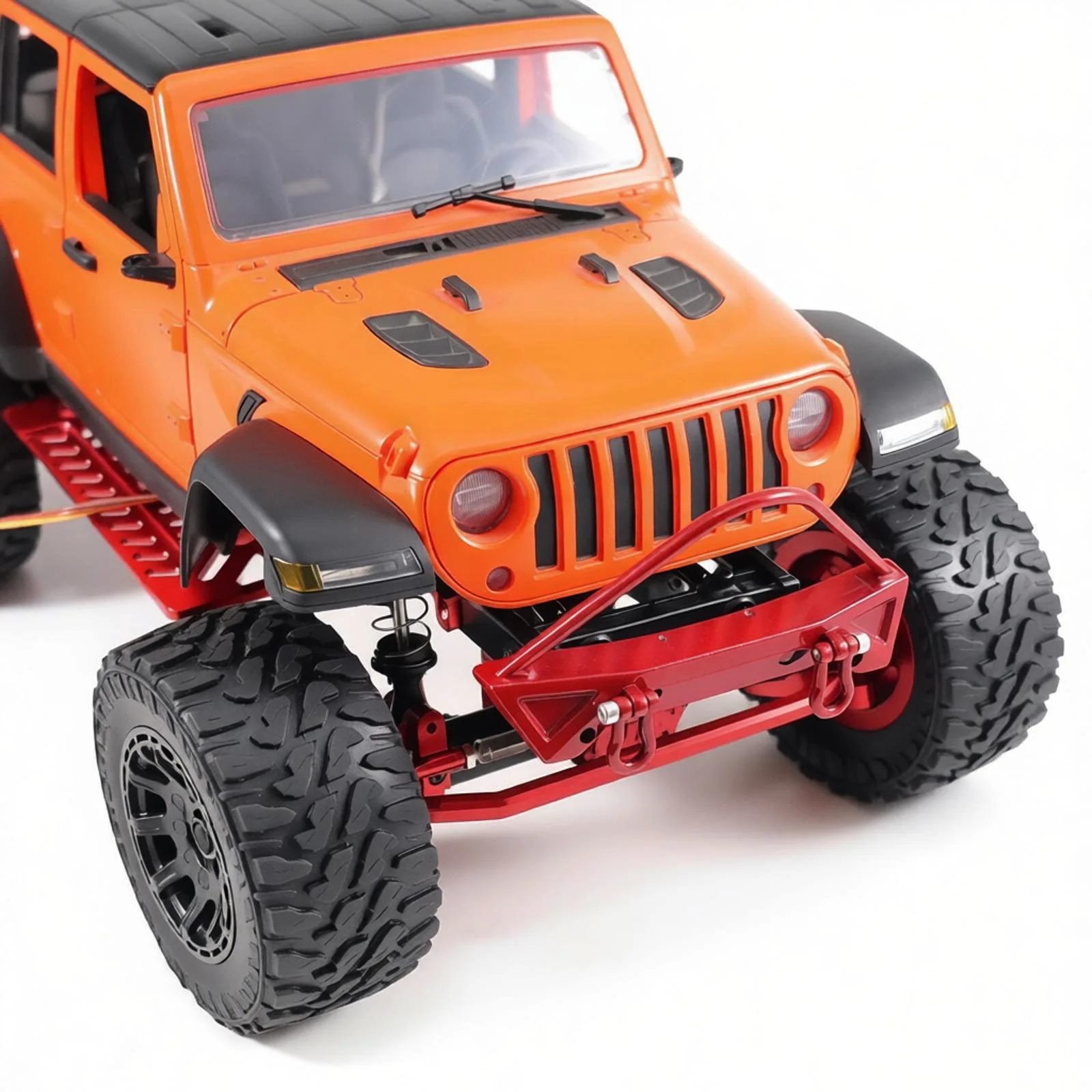 

MN Metal Front And Rear Bumpers Anti Collision Upgrade Parts For 1 12 MN128 RC Crawler Truck With Tow Hooks Winch Mount Hole