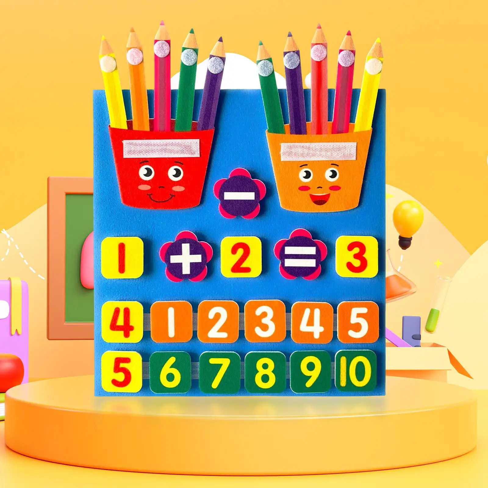 Juego de juguetes educativos de matemáticas para niños: aprendizaje de contar y números