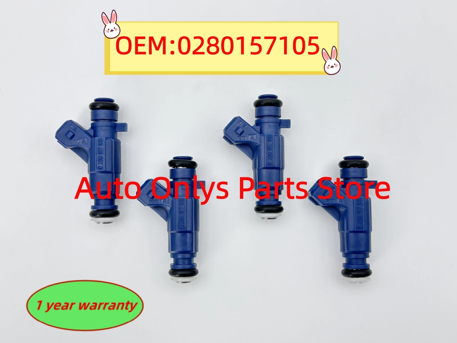 4pcs 0280157105 Fuel Injectors 94702523 for Chevrolet Aveo Sail Prisma Agile Cobalt Montana Flex Corsa 1.2L 1.4L 2011-2016