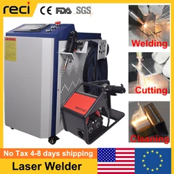 Reci 1500W Fiber Laser Welding Machine 4 in 1 Laser Welding Cutting Cleaning Soldering Machine Handheld Laser Welder EU US Stock