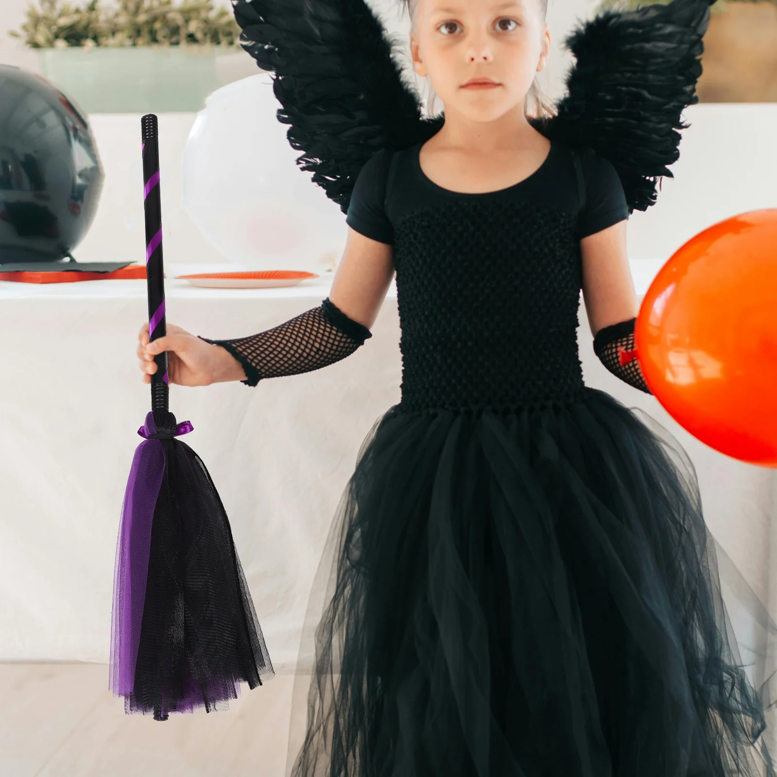 Balai de Sorcière en Maille pour Enfant, Décoration Rituelle d'Halloween, ixd'Autel, Costumes de Bâton