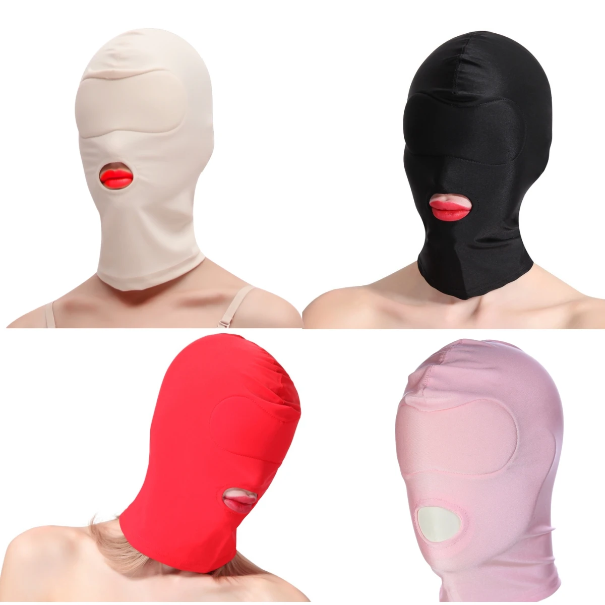 Unisex FullFace Spandex Balaclava Cap Elasticity CS Simulation Halloween Cosplay Party UV Protection Motorcycle Bike Riding Mask