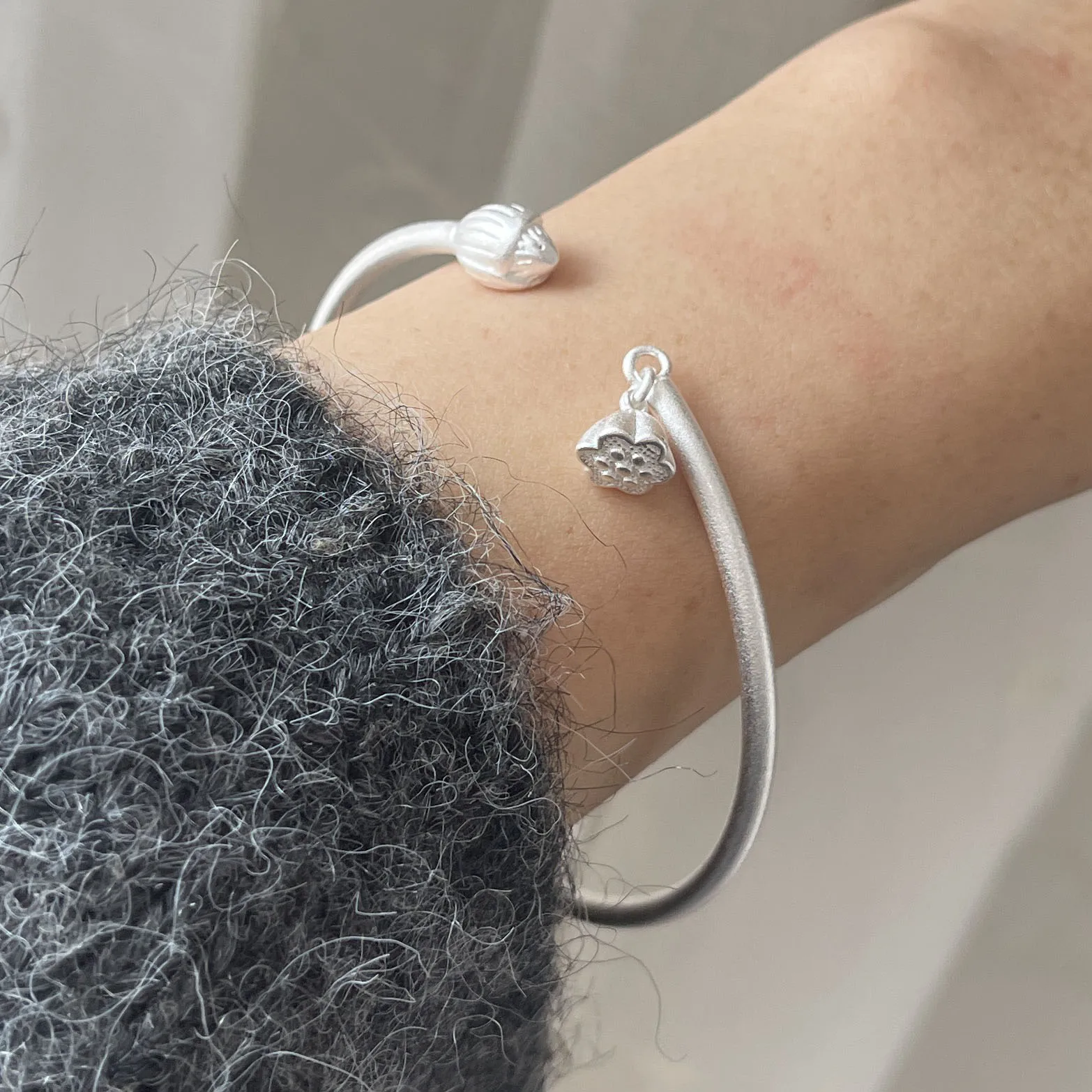 925 Sterling Silver Bracelets for Women Men String Accessories Lotus Shape Pendant Party Jewelry Gift