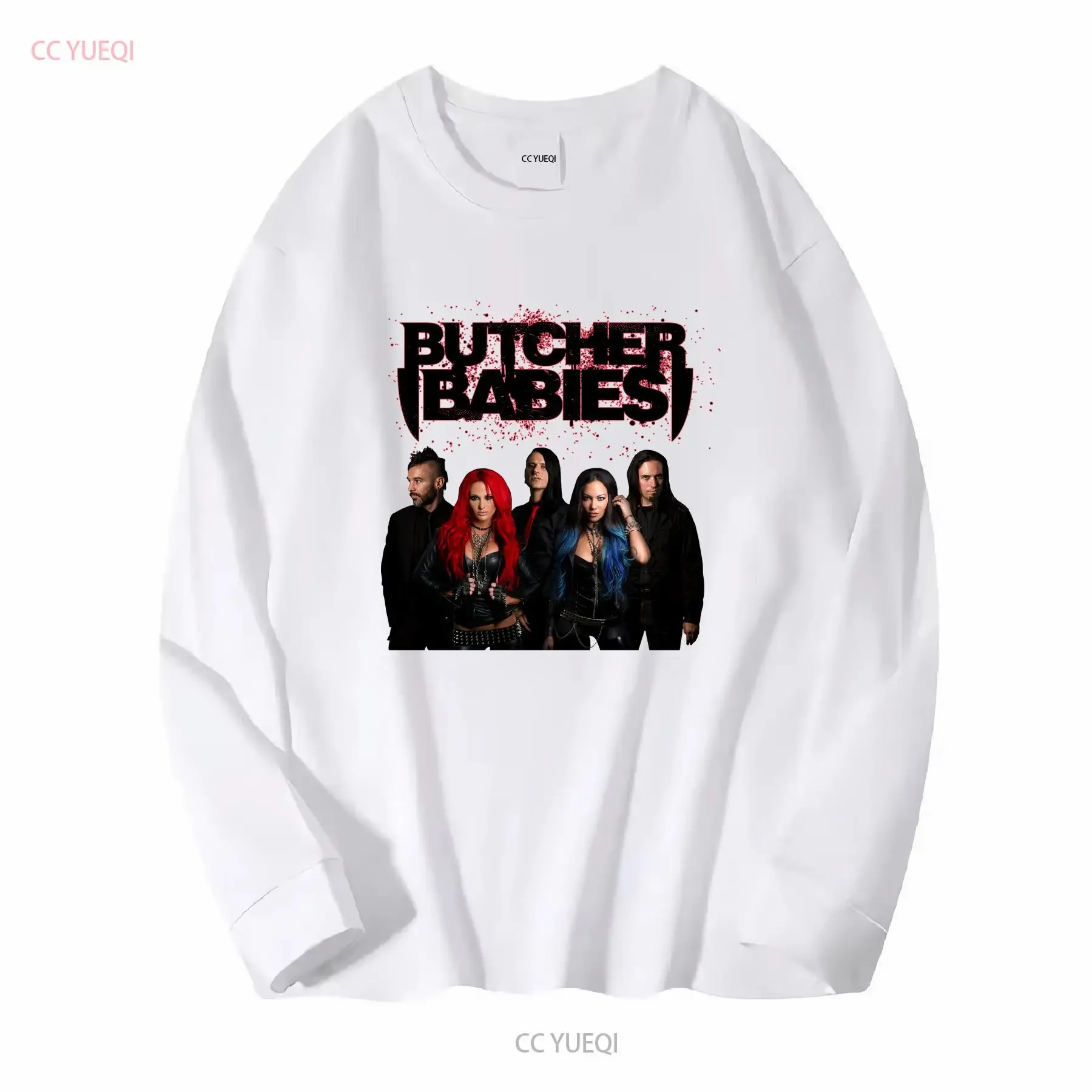 Reprinted Butcher Babies Cotton Black Men T Shirt S to 2345XL Fans BE615 vintage Washed fashion Slightly Comfortable Versatile
