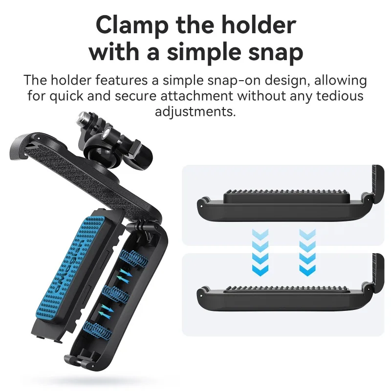 aMagisn Backpack Clip Hands-Free 360° Strap Clamp Mount For Insta360 / DJI / GoPro Action Camera Fixed Bracket Accessories view 3