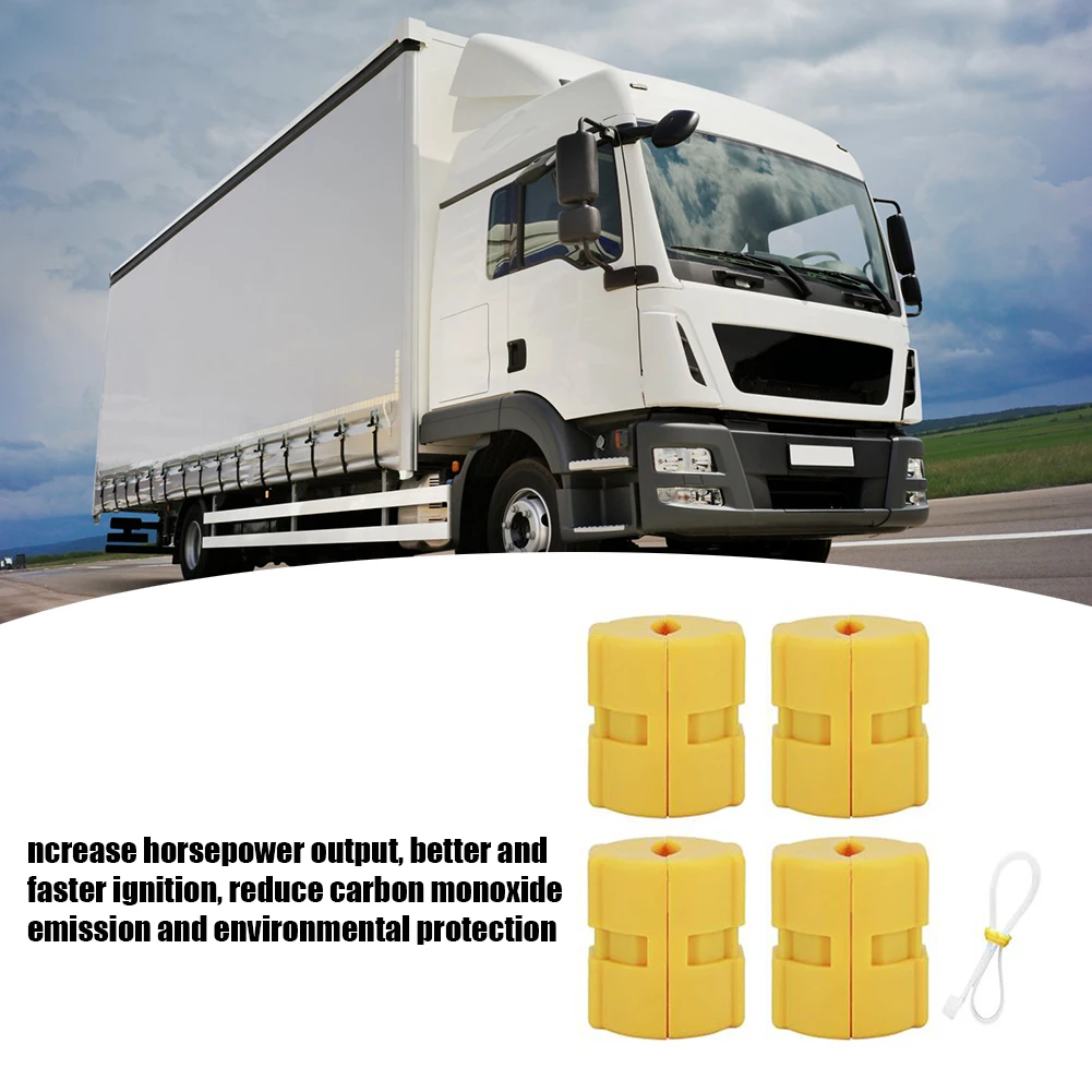 4Pcs Magnetized Oil Auto Fuel Economy XP-2 Vehicle Energy Saver Car Truck Fuel Gasoline Emission Reducer Vehicle Auto Fuel Saver