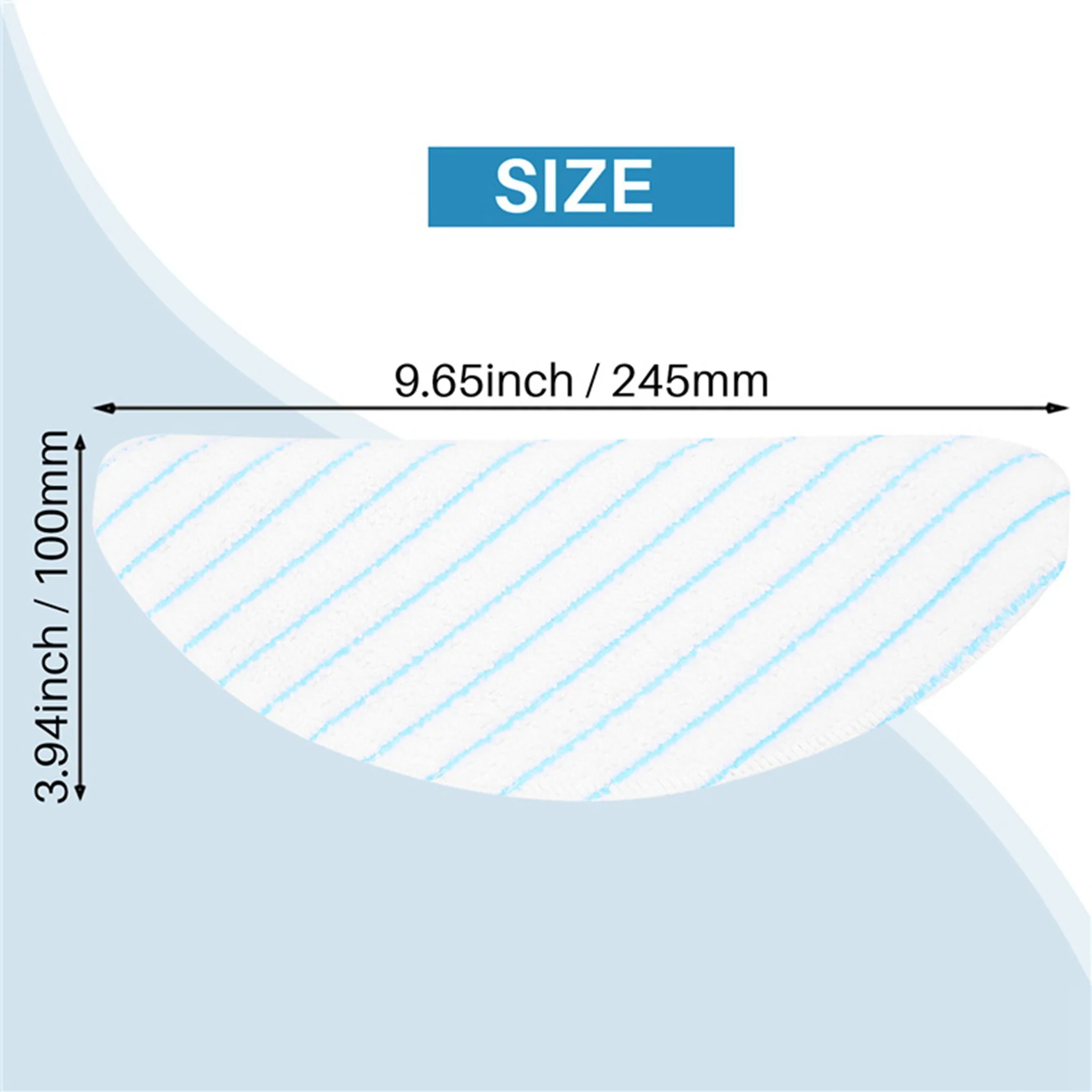 M17K 120Pcs Microfiber Mopping Pads for ECOVACS DEEBOT OZMO T8 T9 AIVI Vacuum Cleaner Washable Mop Cloth Rags