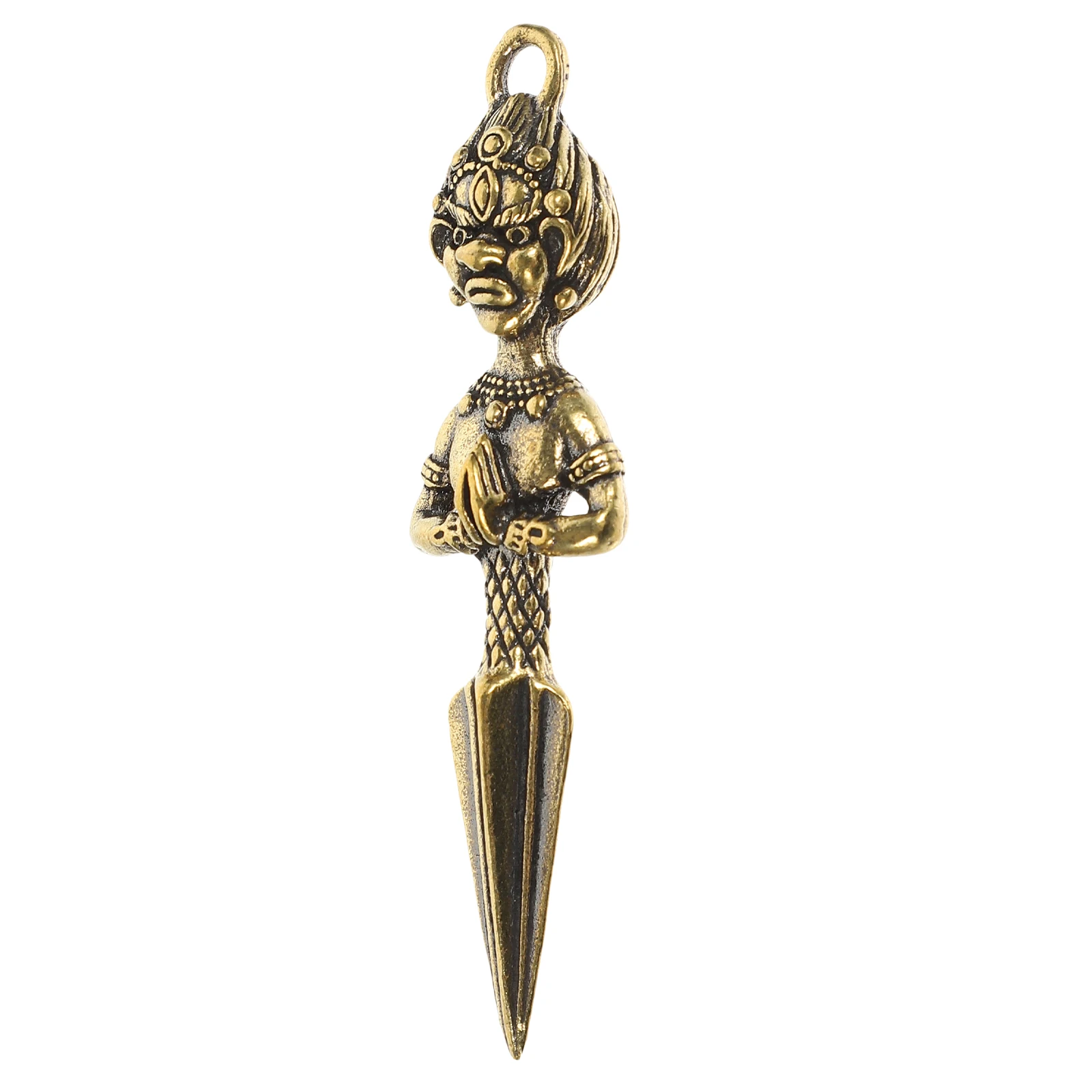 

Vajra Keychain Pendant Retro Brass Crafts nament Decorative Religious MultiUse Vajra Pestle Necklace Hanging Charm