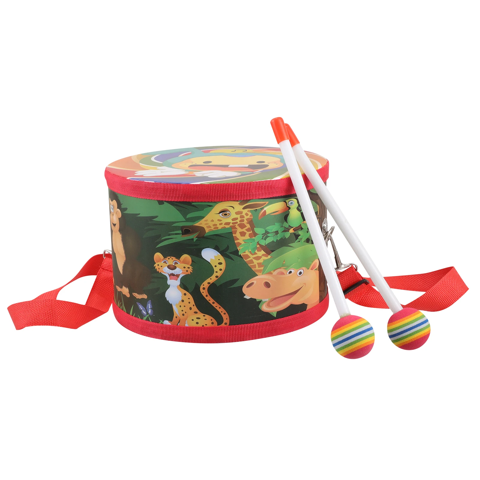 

Children's Percussion Instrument Adjustable Strap Drum for Kids Snare Drums Metal Toy