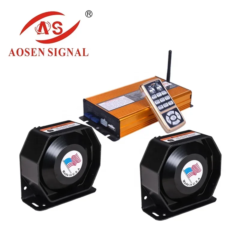ไซเรนเตือนภัยไฟไหม้ PS940 400w 12V พร้อมลำโพงและฟังก์ชั่น MP3