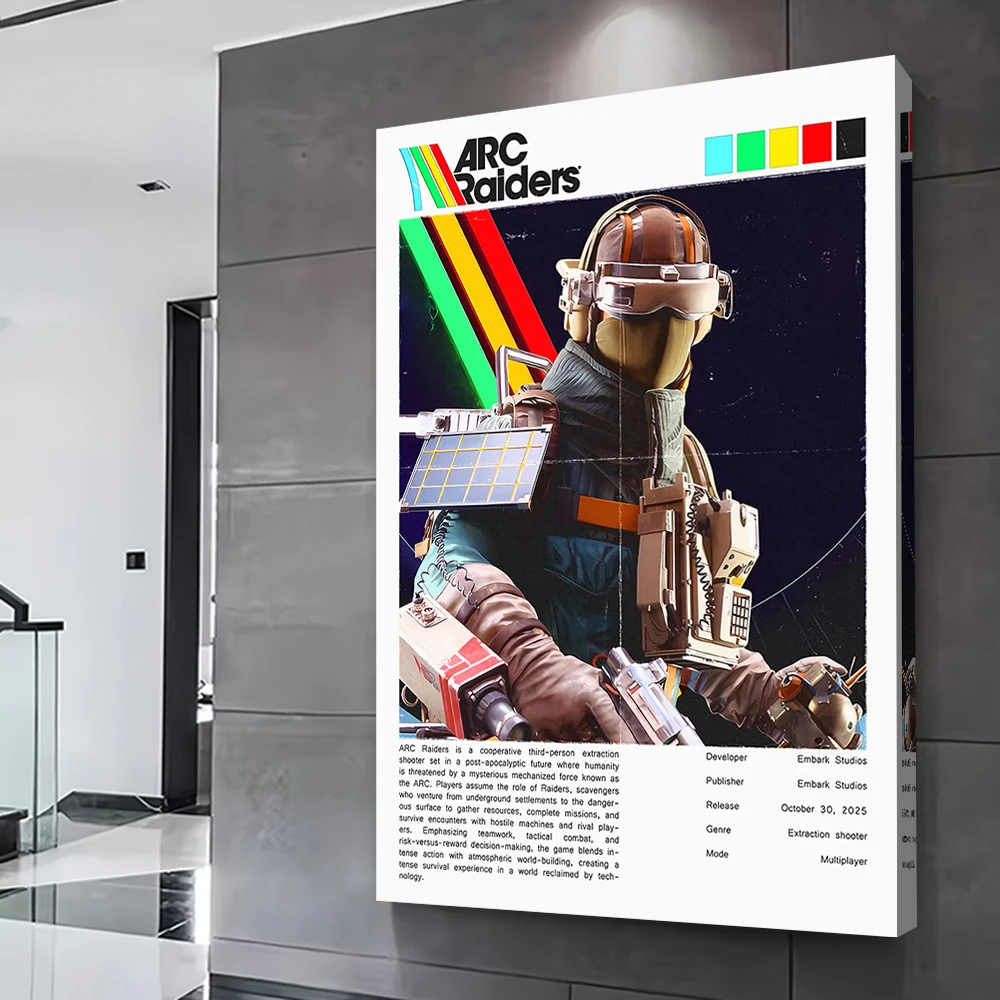 ARC Raiders Game Printed Poster Customizable Pictures Wall Art Canvas Painting Gift for Gaming Room Decoration Home Decor Items