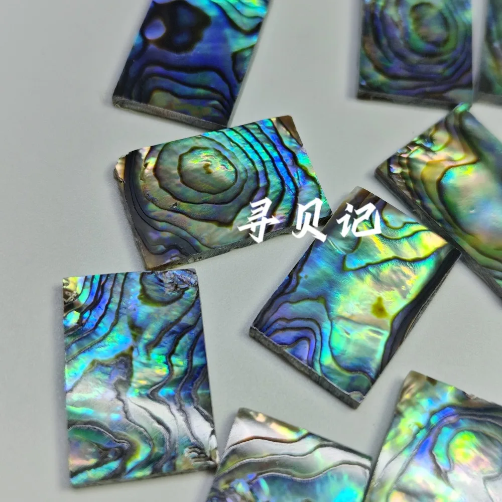 Natural New Zealand Abalone Shell Carving Inlay Material Mother of Pearl Pieces for Jewelry DIY Mosaic Home Art Decoration
