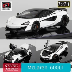 LCD Full open 1/43 McLaren 600LT Car model Sports car Metal car model Static display Holiday gift collection