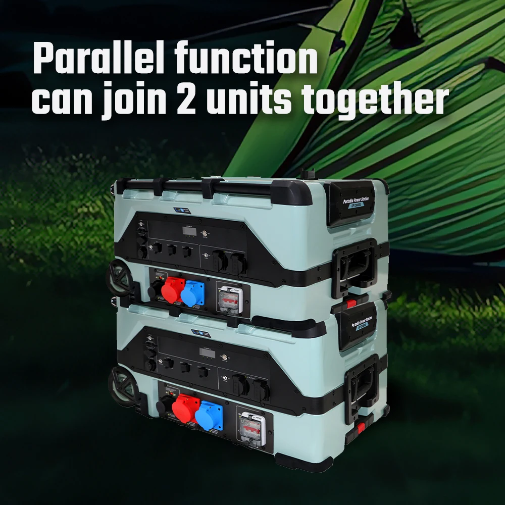 Centrale elettrica portatile Lifepo4 da 3600 W per campeggio e uso esterno Carie pannelli solari e banca