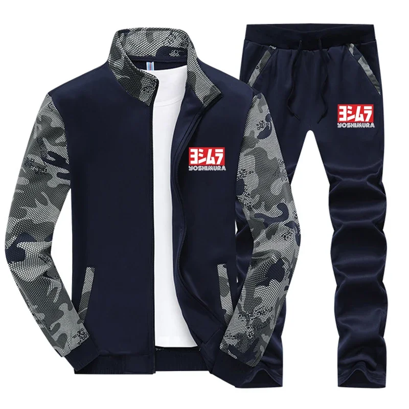 

2024 Selling New Men Yoshimura Autumn Jacket England Style Cotton Mens Delicate Hoodie Comfortable Popular Print Camouflage Suit