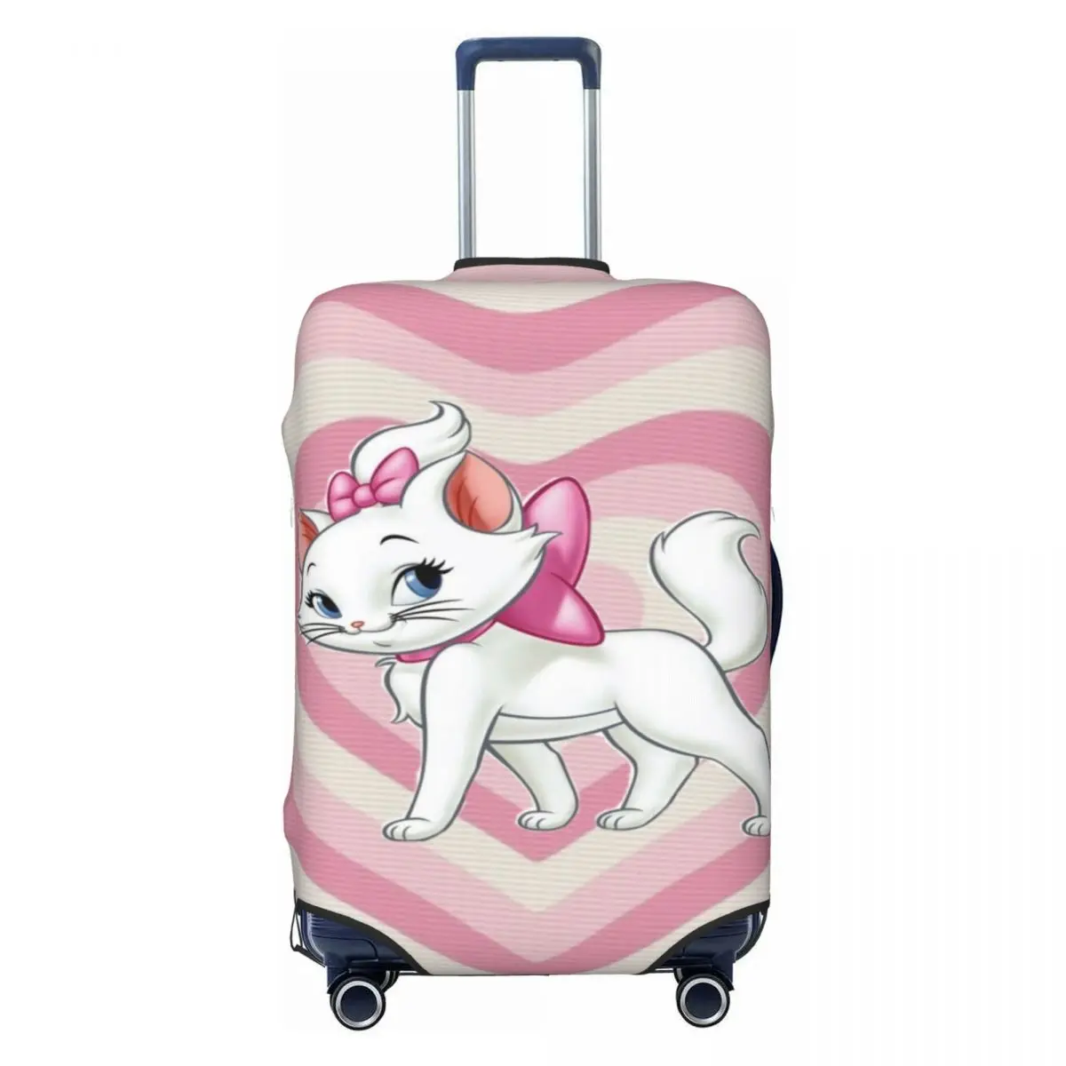 

Custom Marie Cat Cartoon Travel Luggage Cover Elastic Suitcase Cover Protector Fit 18-32 Inch