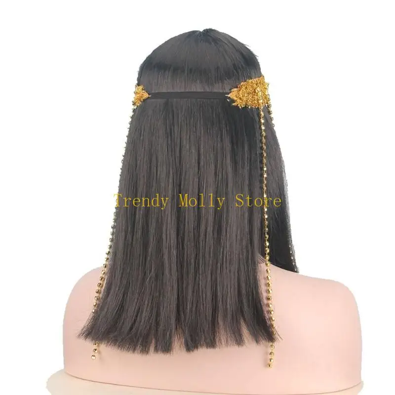 N5KB Cleopatra Cospaly Egyptian Snake Headpiece Set Halloweeen Cosplay Costume view 5