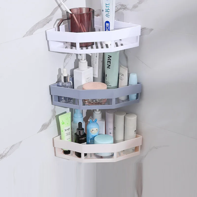 Shelf Bathroom Shelf Organizer Toilet Shampoo Gel Storage Basket Decoration Bathroom Corner Shower Shelf Rack Holder Accessories