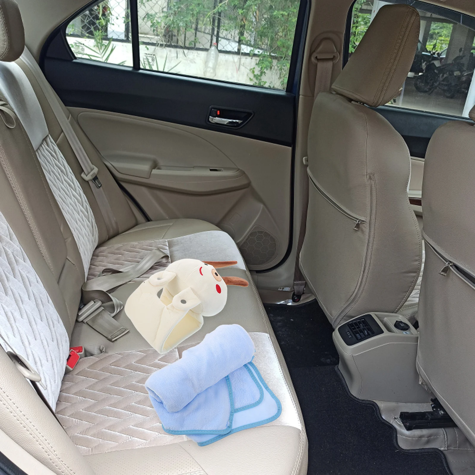 

Cartoon Pillow Blanket 2-In-1 Foldable Travel Blanket Pillow For Car Office Airplane Cozy Cushion Set For Kids Adults