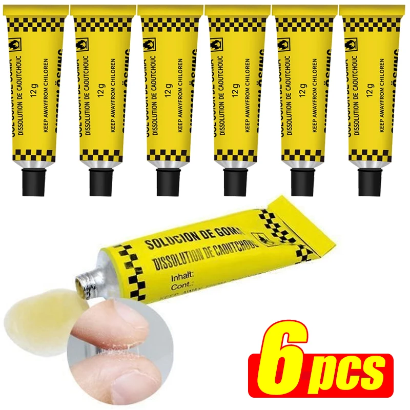 1/3/6Pcs Car Tire Repairing Glue Motorcycle Bicycle Tyre Inner Tube Puncture Repair Tools Bike Trye Tire Patching Repair Glues