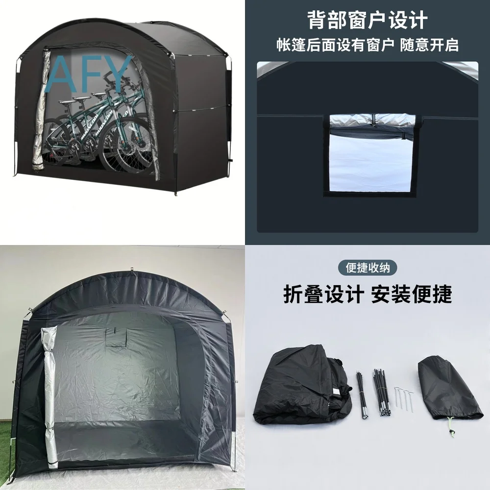 Bicycle Tent for Outdoor Storage Foldable Portable Bike Cover Tent Large Space Camping Shelter for Cycling Accessories and
