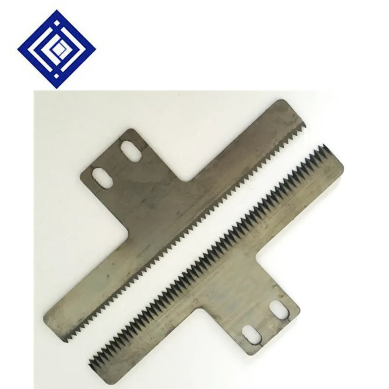 T Type Cutter Length 170 / 210 mm Thickness 2.0mm For Packing Machine Sawtooth Wave Cutter