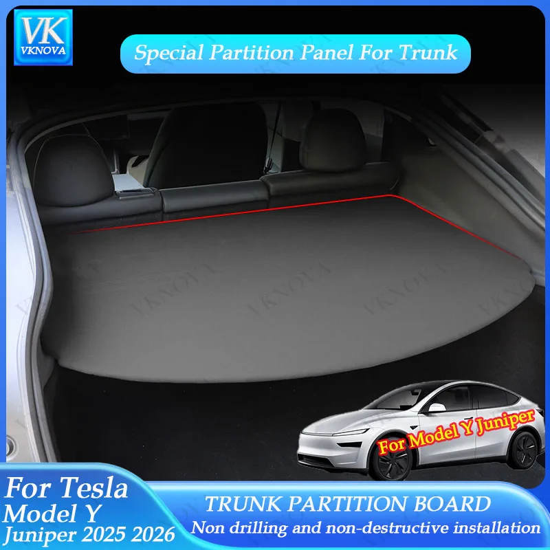 

For Tesla Model Y Juniper 2025 Rear Trunk Cargo Cover Privacy Security Shield Luggage Shade Anti-Peeping Car Interior Accessorie