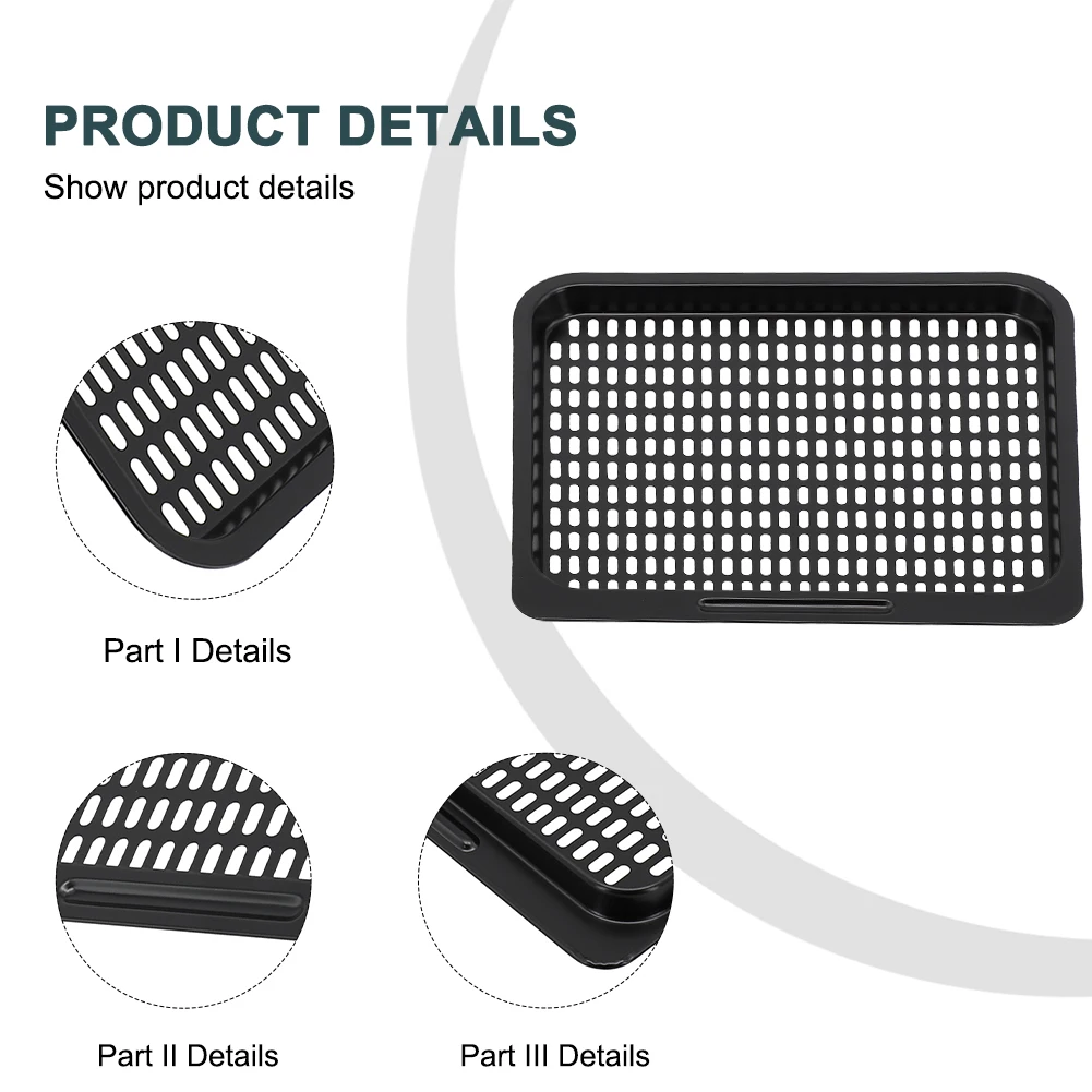 Detachable Cooking Tray for Air Fryer Carbon Steel Mesh Rack for Baking Bread and Cakes Easy to Clean and Store