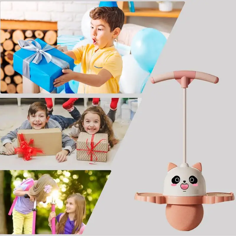 Long Height Panda Bouncing Ball kids Balance Training Child Grow Taller High Jump Bouncing Ball Help Fitness Balance Exercise