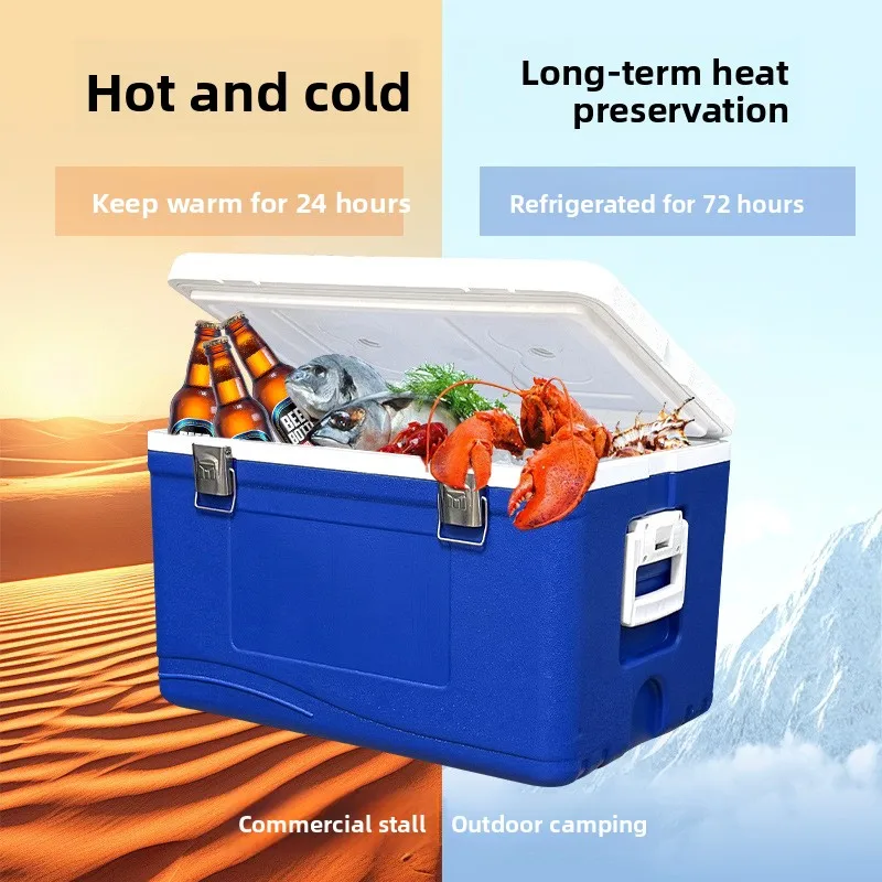 Commercial Insulated Cooler Car Mounted Outdoor Food Preservation Takeout Ice Block Storage Street Vendor Food Insulated Box