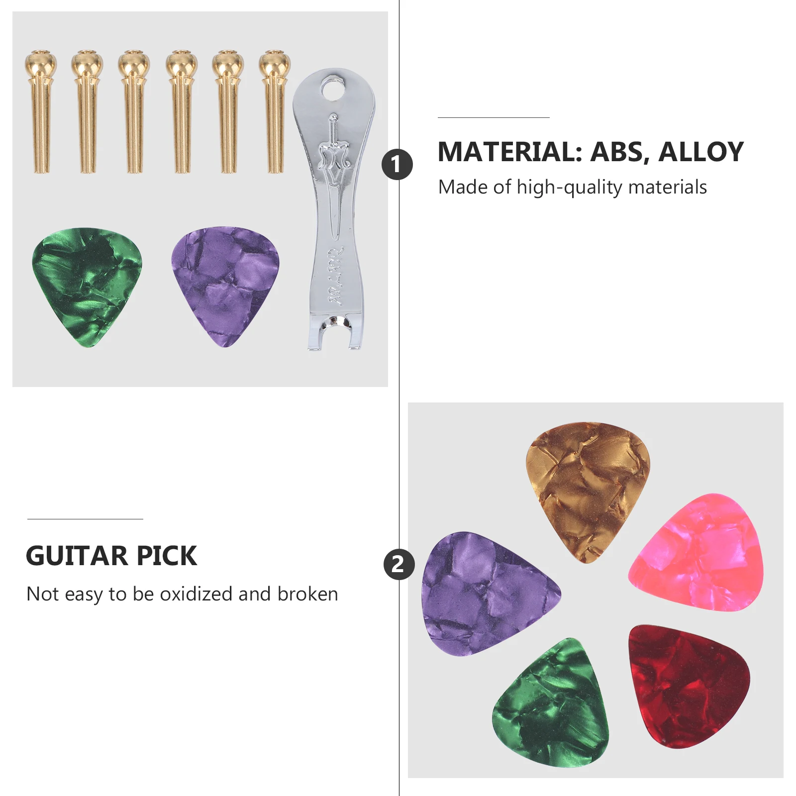 

Pick Bridge Pin Accessories for Guitar Repair Endpin Supplies Tool Electric Picks