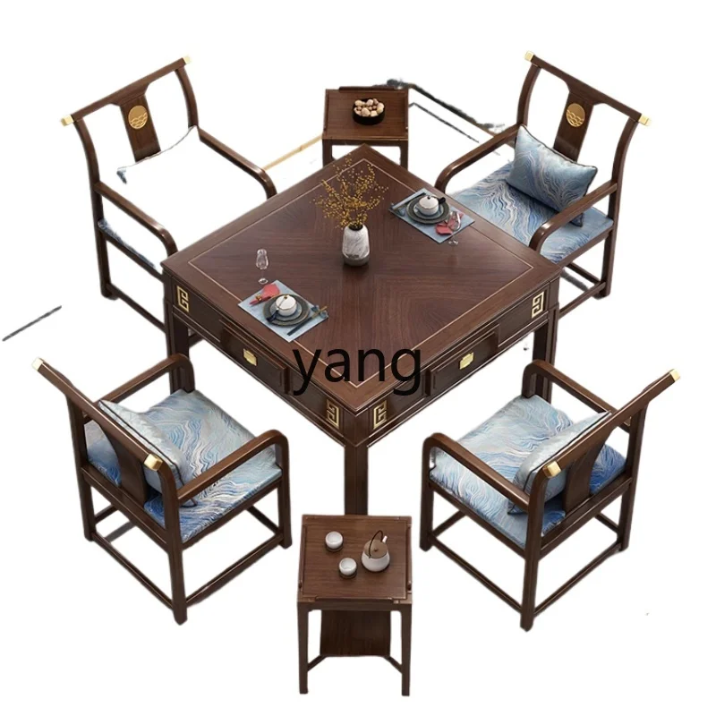 

LMM new Chinese solid mahjong table dining table dual-purpose automatic household electric mute machine