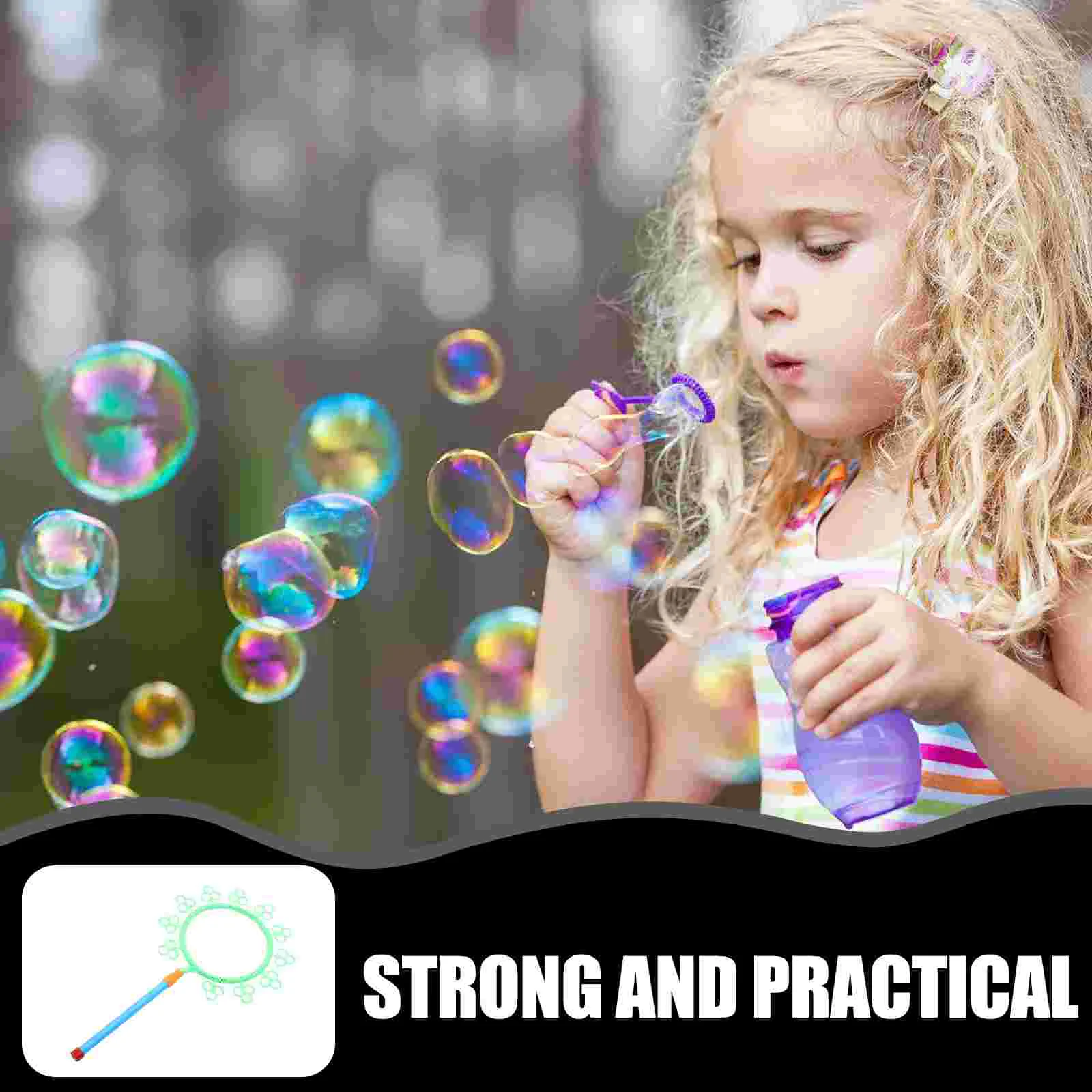 2 Pcs Bubble Stick Wands Large Cartoon Bubbles For Party Favor Tool