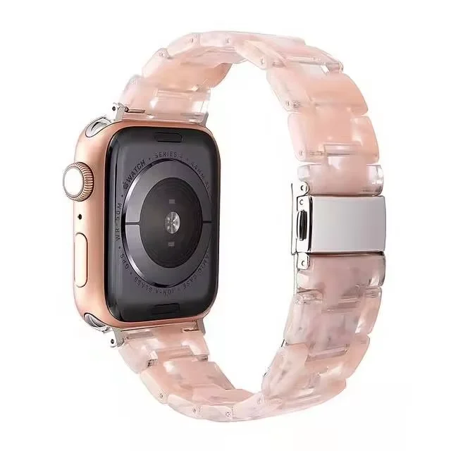 Harz-Uhrenarmband für Apple Watch 6 5 4 Band 42 mm 38 mm transparenter Correa-Gürtel für iWatch 6 Serie 5 4 3/2 Armband 44 mm 40 mm – Detail 5