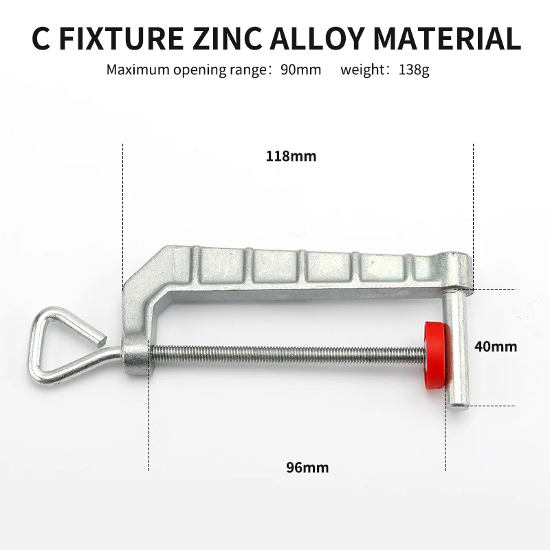 1Pcs Zinc alloy G clamp woodworking strong C-type Fast Metal Powerful Fixing Clamp DIY Clamp board fixing tool