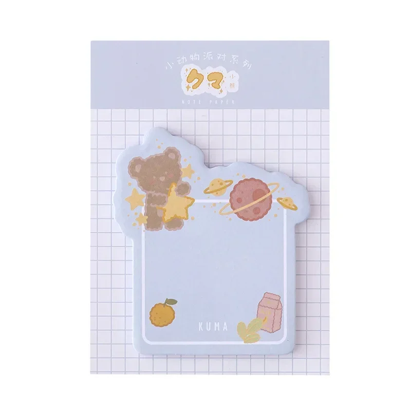 Cartoon Cute Sticky Notes Scrapbooking DIY Kawaii Memo Pad Diary Message Memo Sheets School Stationery