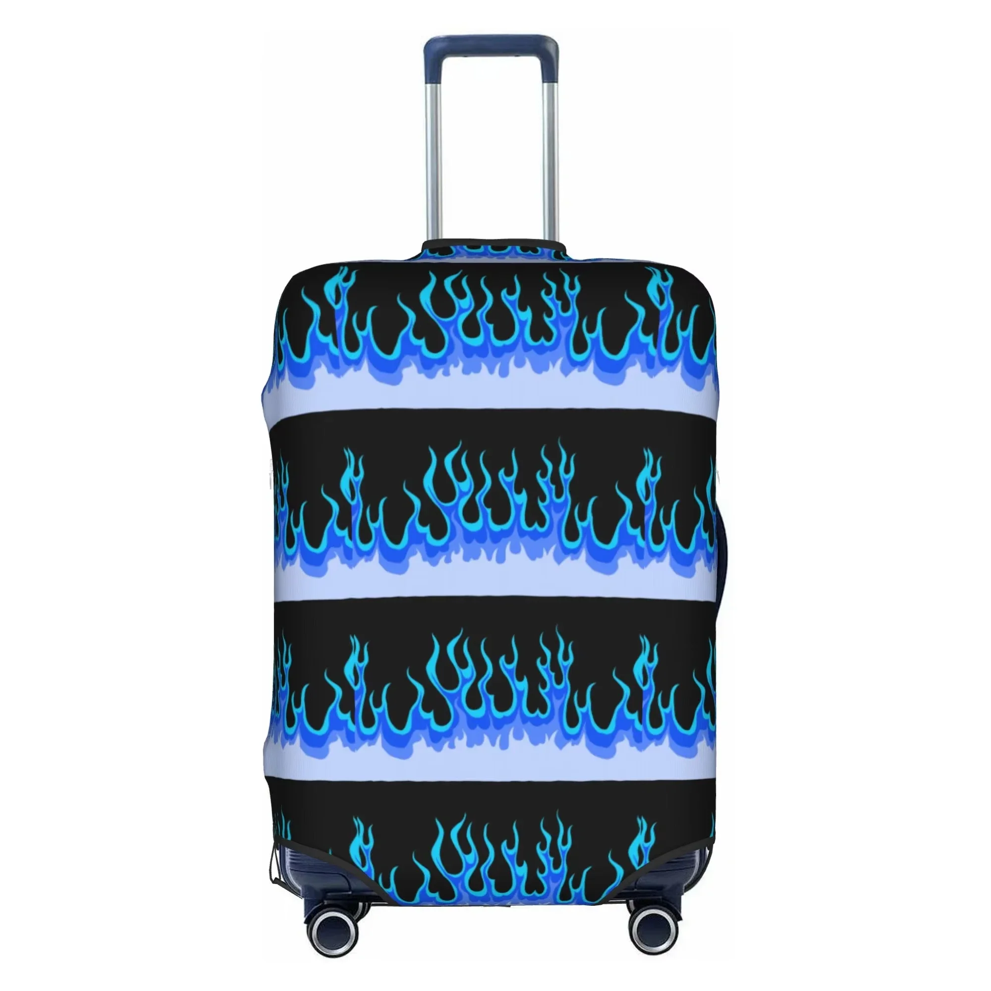 Green 3D Woven Texture Print Luggage Cover Elastic Suitcase Protector Dustproof Anti Scratch Travel