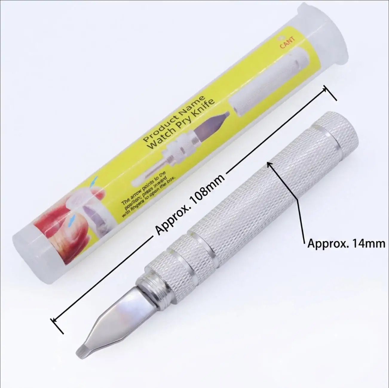 Watch Back Case Opener Knife Dual Head Cover Removal Battery Change Pry Remover Mini Portable Tool For Watch Case
