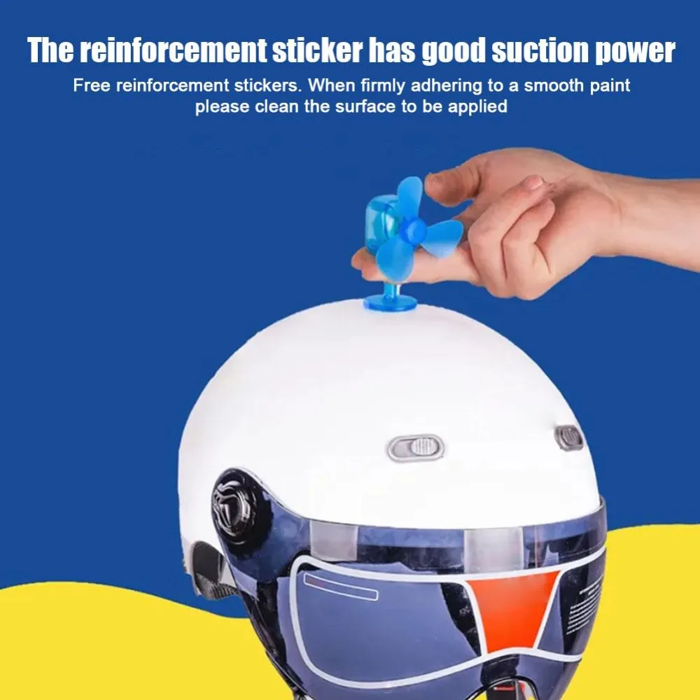 

New PP Helmet Bamboo Dragonfly Self Adhesive Cute Design Helmet Accessories Wind-powered Luminous Propeller Suction Cup