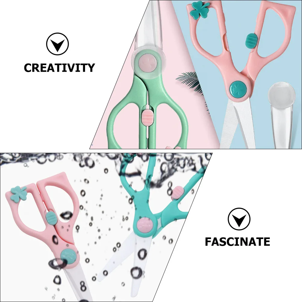 

Набор ножниц для детского питания: универсальные портативные кухонные ножницы для нарезки мяса и фруктов для малышей, безопасные