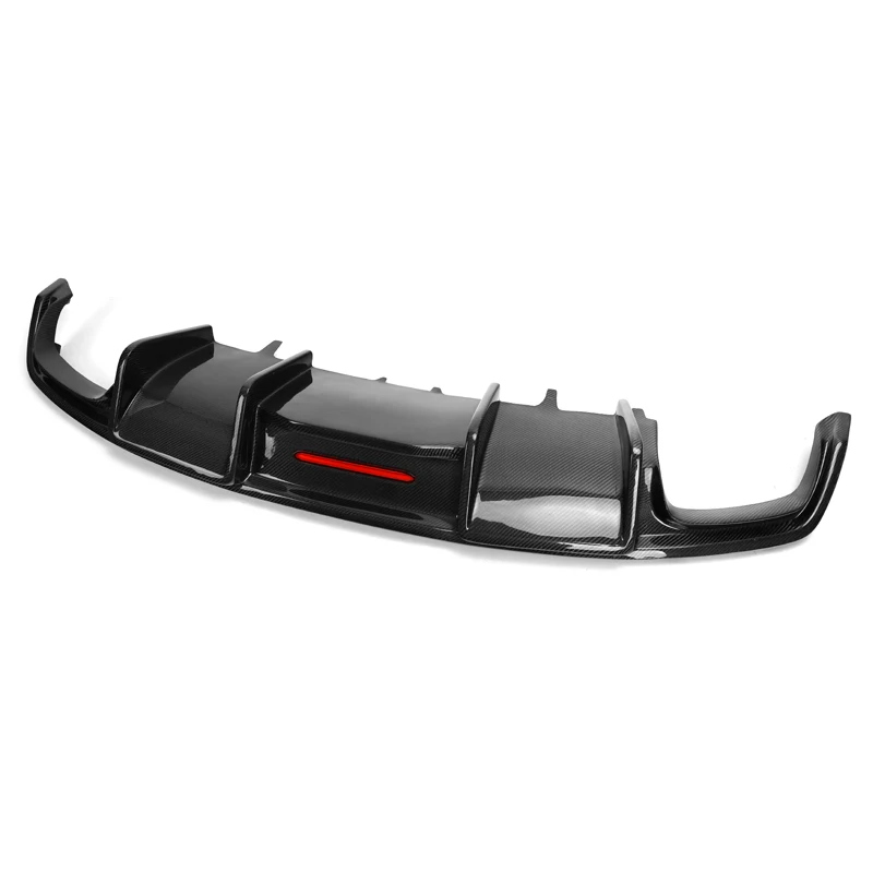 For  A7 Sline S7 2016 2017 2018 Carbon Fiber Rear Bumper Diffuser Lip Spoiler High Quality Car Accessories