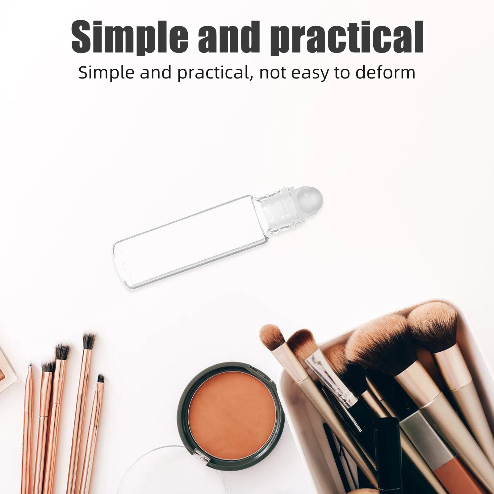 

12Pcs Glass Rollerball Bottles Essential Oil Bottle Refillable Leakproof Empty Roll-on Bottles for Travel Natural Oil Storage