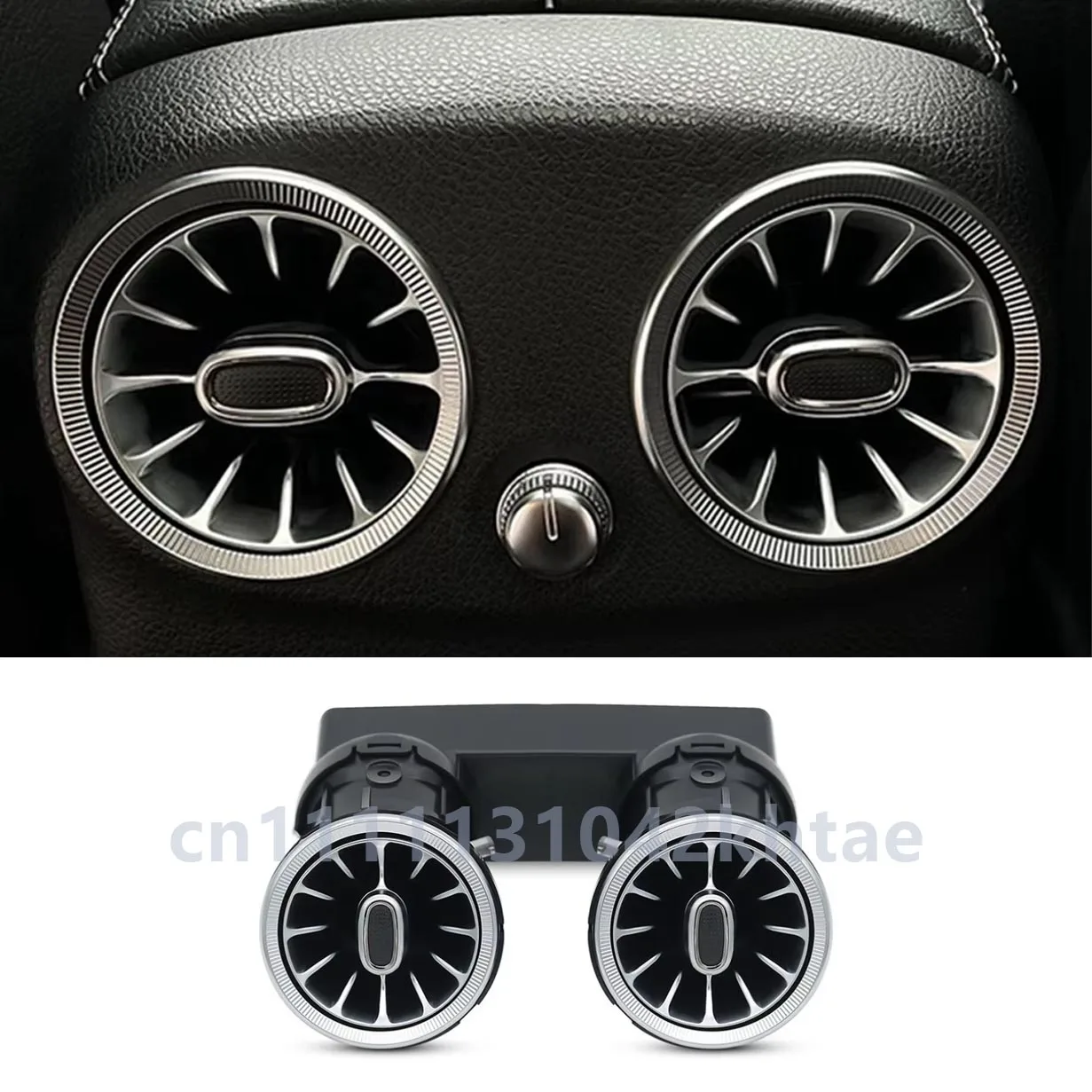 

For Mercedes-Benz W177 W205 X253 W213 W157 Rear Air Conditioner Outlet LED Ambient Light Lamp Turbine Air Vent