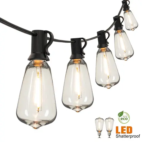 Connectable Shatterproof Patio String Lights